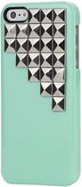 Pyramide stud cover groen iPhone 5