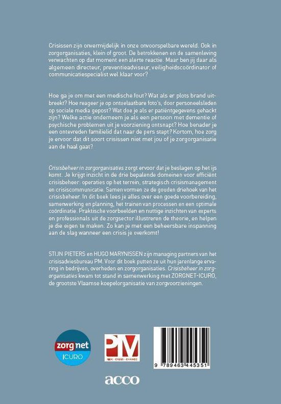 Crisisbeheer in zorgorganisatie