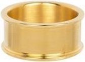 IXXXI Basisring goudkleurig 10mm - maat 17,5
