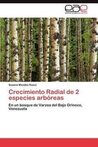 Crecimiento Radial de 2 Especies Arboreas