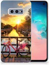 Geschikt voor Samsung Galaxy S10e Uniek TPU Hoesje Amsterdamse Grachten