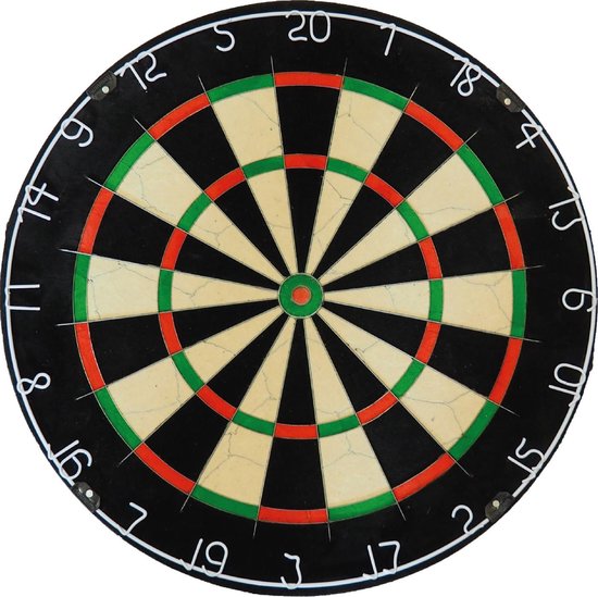 Combideal - A-merk dartbord Bristle - dartbord - inclusief - dartbord surround - rood - Darts Set van A-merk — afbeelding 2