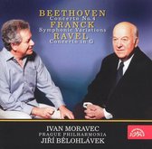 Ivan Moravec, Prague Philharmonia, Jiří Bělohlávek - Beethoven & Ravel: Piano Concertos - Franck: Symphonic Variations (CD)