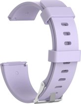 Siliconen armband bandtje polsband voor Fitbit Versa - Kleur - Licht Paars, Maat - L (Large)