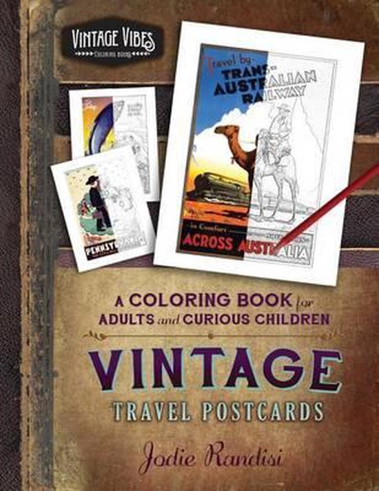 Vintage Travel Postcards Coloring Book, Jodie Randisi 9780996053358