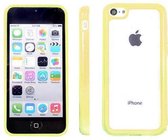 Hoesje Bumper case met achterkant Yellow / Geel voor Apple iPhone 5C