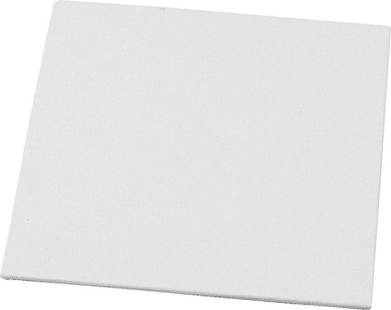 Rationalisatie Nadruk gespannen Premium Schilderdoeken canvas paneel 25x25cm - 8 stuks - blanco panelen -  platen -... | bol.com