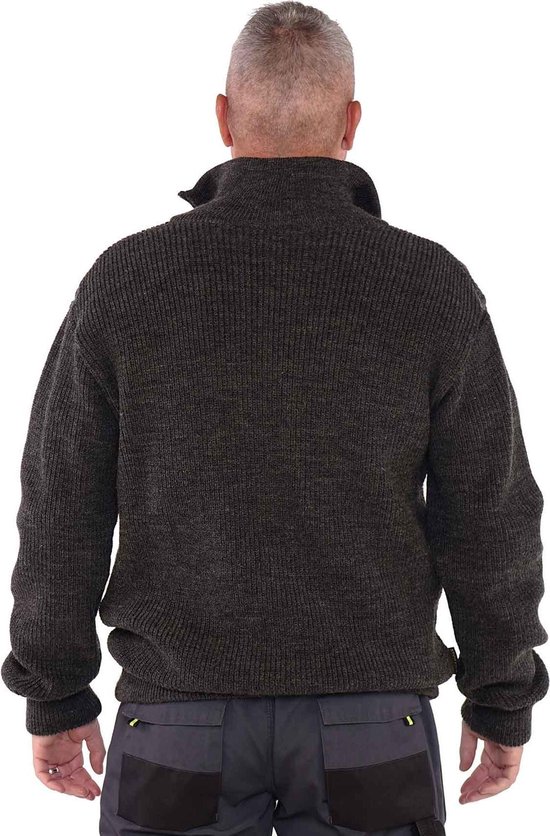 STØRVIK Pull de skipper Acrylique / Laine Homme Gris - Taille L - BRISBANE