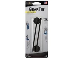 Nite Ize Gear Tie Mount 4´´ Sleutelhanger Zwart