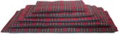 Coussin de banc Comfort écossais rouge tartan - 120x75x3 cm