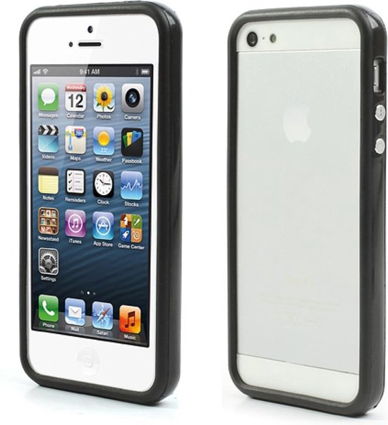 meten Inferieur Ashley Furman iPhone 5 5s Se Bumper case hoesje - Zwart | bol.com