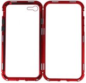 Rood Transparant Magnetisch Back Cover Hoesje voor Apple iPhone 7 / 8