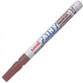 Marqueur de peinture Uni Paint PX-21 - Marqueur de peinture marron avec pointe de 0,8 à 1,2 mm