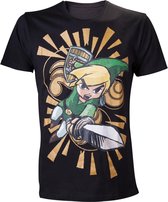 Nintendo - Size L - Zelda Wind Waker Attack - Men T-Shirt (Zwart)