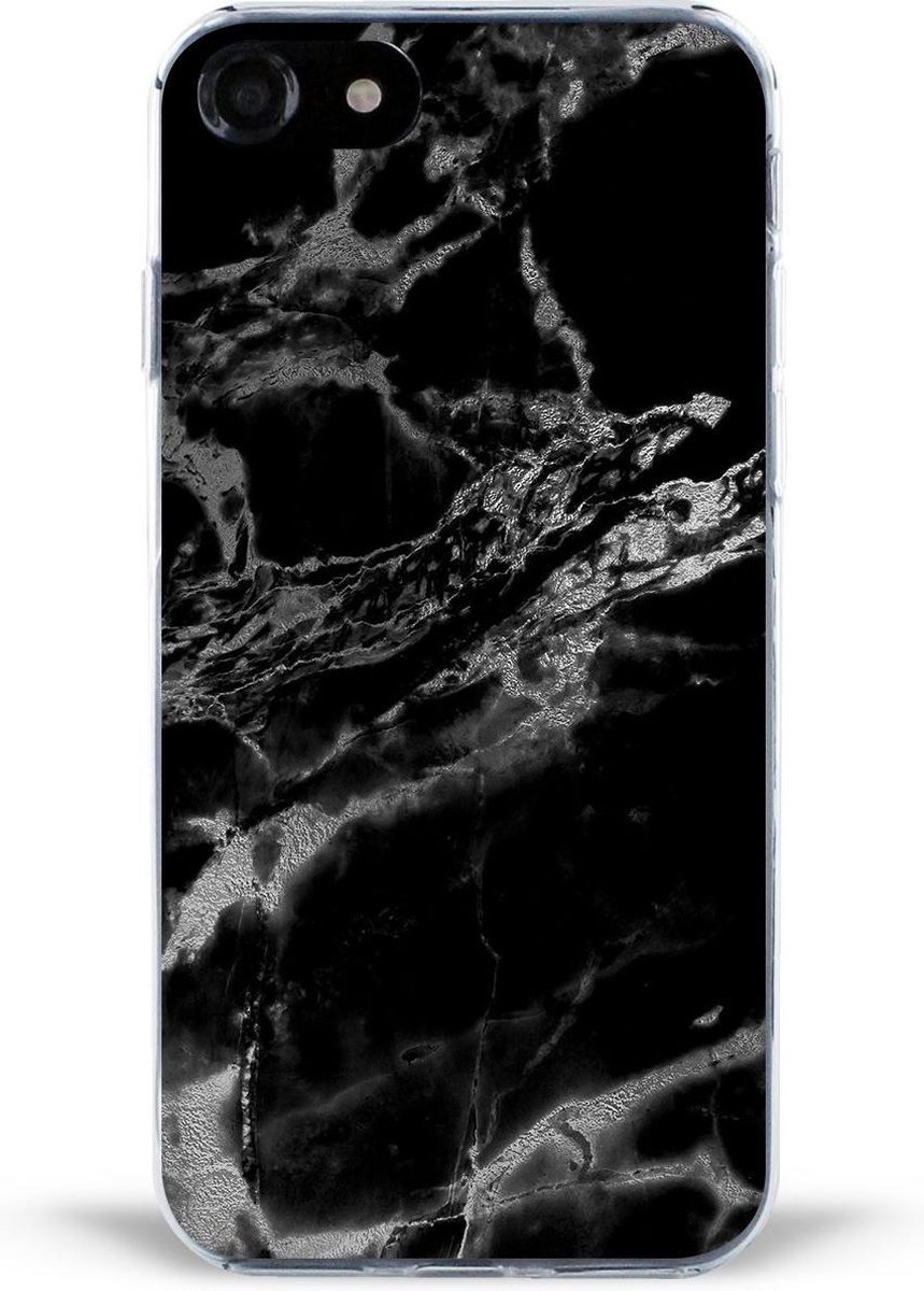 iPhone 7 case Black marble