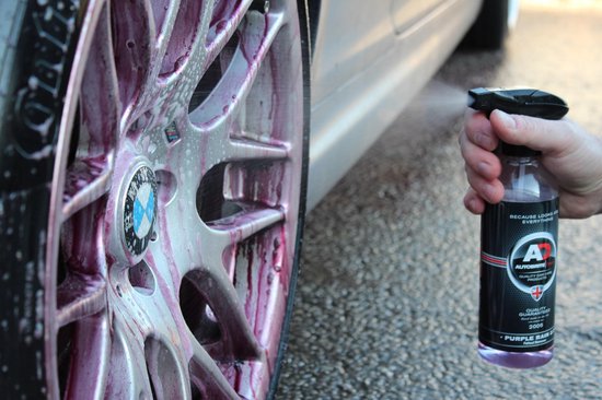 Purple rain magic wheel cleaner