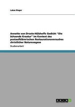 Annette Von Droste-Hulshoffs Gedicht Die Achzende Kreatur Im Kontext Des Postaufklarerischen Restaurationsversuches Christlicher Naturexegese