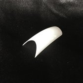 U Curved French White, zonder opzetstuk, 120 st. kunstnagels, acryl gel nagels