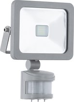 EGLO Faedo 1 - Buitenverlichting - LED - Breedstraler Met Sensor 10W - Zilver