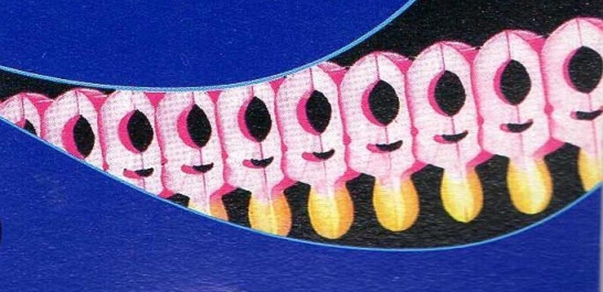 papieren slinger - geboorte meisje - spenen - 5 meter