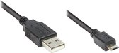 Alcasa 2510-MB006 USB-kabel 0,6 m USB 2.0 USB A Micro-USB B Zwart