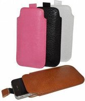 Panasonic Eluga X P 02e hoesje, Luxe PU Leren Sleeve, roze , merk i12Cover