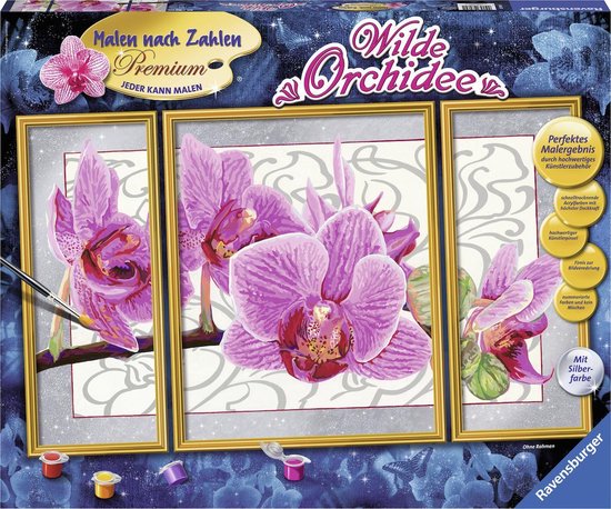 kandidaat worm meubilair Ravensburger Schilderen op nummer Wilde orchidee - Hobbypakket | bol.com