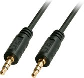 LINDY 35640 Jackplug Audio Aansluitkabel [1x Jackplug male 3,5 mm - 1x Jackplug male 3,5 mm] 25.00 cm Zwart