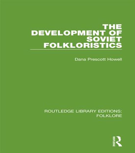 Routledge Library Editions: Folklore - The Development of So ... - cover