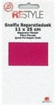 Reparatiedoek Strijkbaar - Donker Roze -  11 x 25 cm