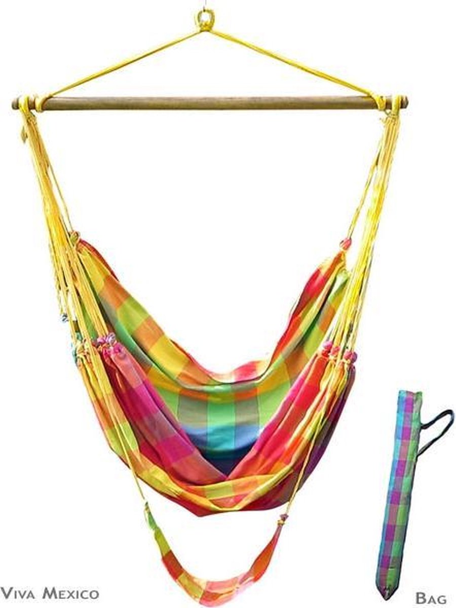 Lazy Rezt hangstoel Viva Mexico XL incl. 2 kussenhoezen 60x60 cm