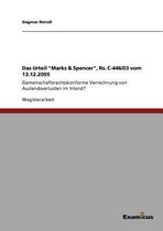 Das Urteil Marks & Spencer, Rs. C-446/03 vom 13.12.2005