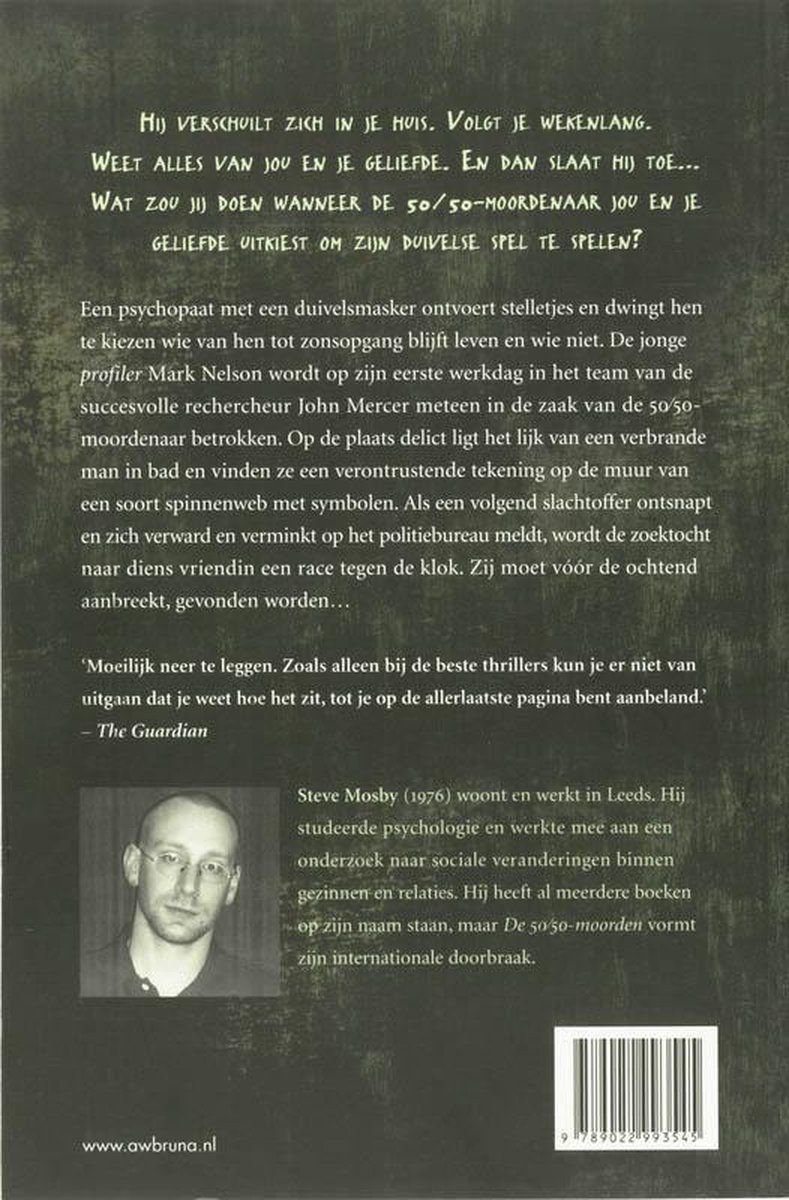 De 50/50-Moorden - back cover