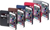 iPhone 6s Plus/6 Plus Bookcase hoesje - CaseBoutique -  Zwart - Leer