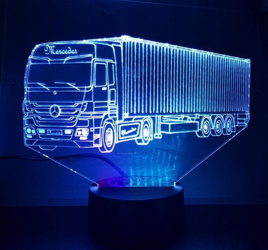 3D illusie led lamp Mercedes truck | bol.com