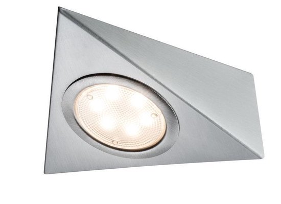Ondeugd bevind zich bewondering Paulmann Meubelopbouwlamp LED - 2,8W - Driehoek - Sensor - 3-Pack - 110x140  mm - Staal | bol.com