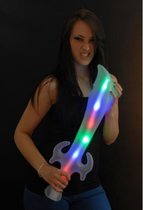 Opblaasbaar zwaard met LED licht 65 cm