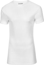 Slater 5500 - Bodyfit T-shirt ronde hals korte mouw wit XXL 100% katoen 1x1 rib