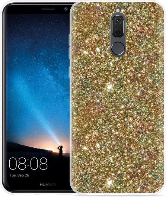 rots Afstoten Exclusief Huawei Mate 10 Lite Hoesje Party in Gold | bol.com