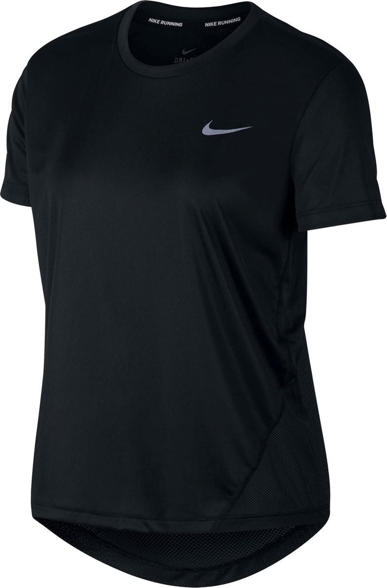 Nike Miler Top S S Hardloopshirt Dames Maat L bol