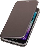 Slim Folio Case - Book Case Telefoonhoesje - Folio Flip Hoesje - Geschikt voor Samsung Galaxy J3 2016 J310F - Grijs