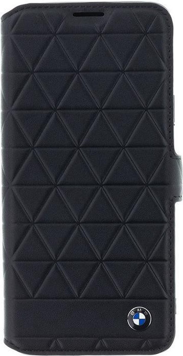BMW Hexagon Leather Book Case voor Samsung Galaxy S9 Plus - Zwart