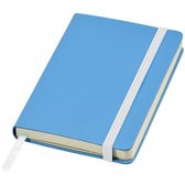 Blauw pocket notitie boekje gelinieerd A6 formaat