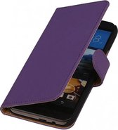 Bookstyle Wallet Case Hoesjes voor HTC One M9 Paars