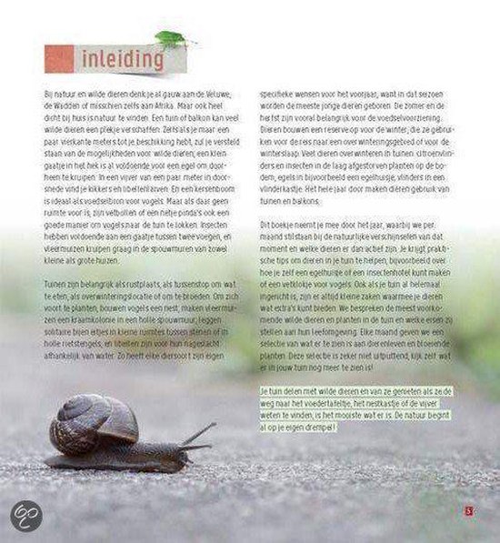 Tuinieren voor (wilde) dieren