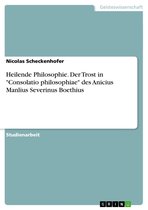 Heilende Philosophie. Der Trost in 'Consolatio philosophiae' des Anicius Manlius Severinus Boethius