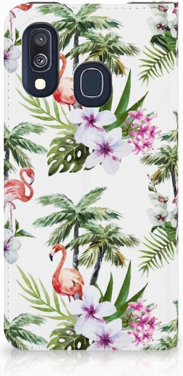 Samsung Galaxy A40 Hoesje maken Flamingo Palms