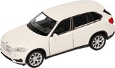 speelgoed modelauto witte BMW X5 auto 1:36