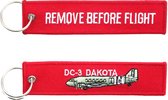 Remove Before Flight sleutelhanger DC-3 Dakota