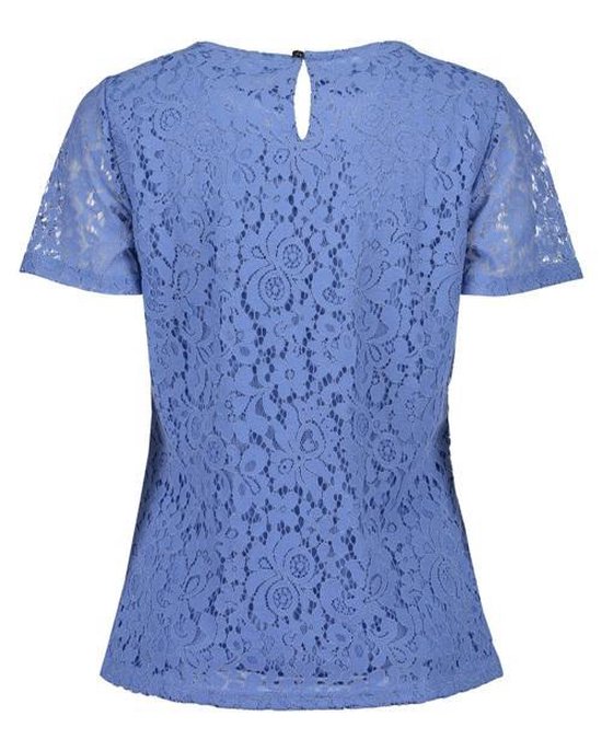 Blue Seven dames shirt blauw + kant - maat 42 | bol.com